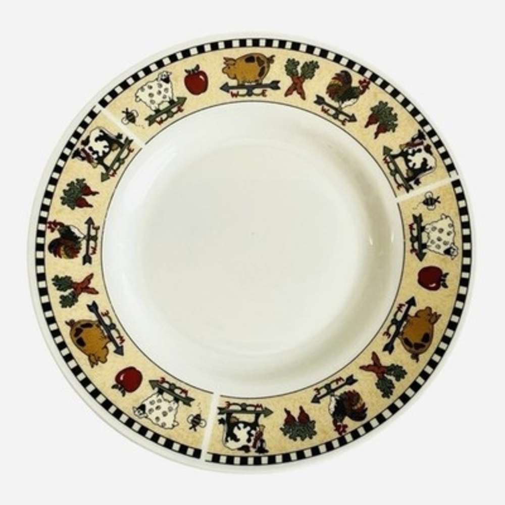 Sakura Majesticware Country Gathering 6.5 Salad Plates Set of 3 Leslie Beck 1999 - Picture 4 of 7